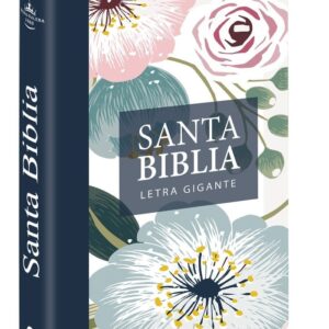 Reina Valera 1960 Letra gigante 14 puntos flores con cierre