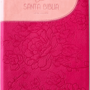 Biblia Reina Valera 1960 Letra gigante - Bicolor fucsia / rosado sin cierre