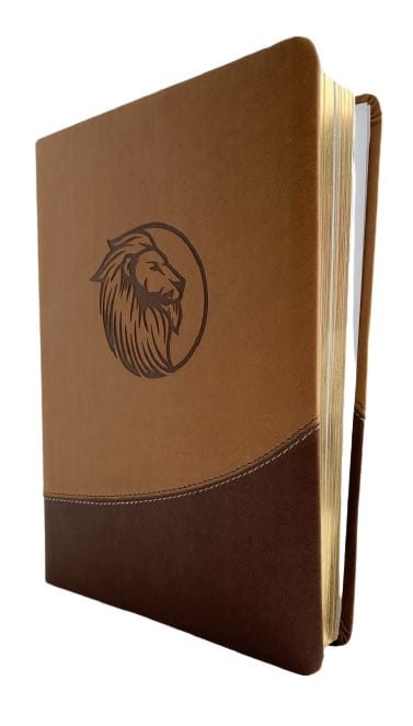 Biblia Reina Valera 1960 Letra gigante beige café - Imagen 4