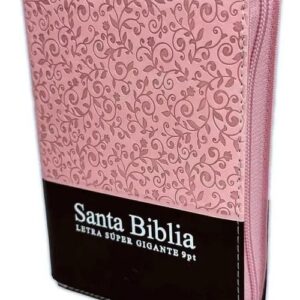Biblia de bolsillo RVR 1960 letra 9 puntos rosada