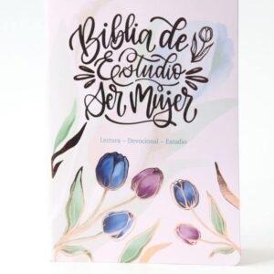 Biblia de Estudio Mujer RVR60 Letra grande índice Tulipán