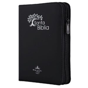 Biblia Reina Valera 1960 compacta vinil negro árbol