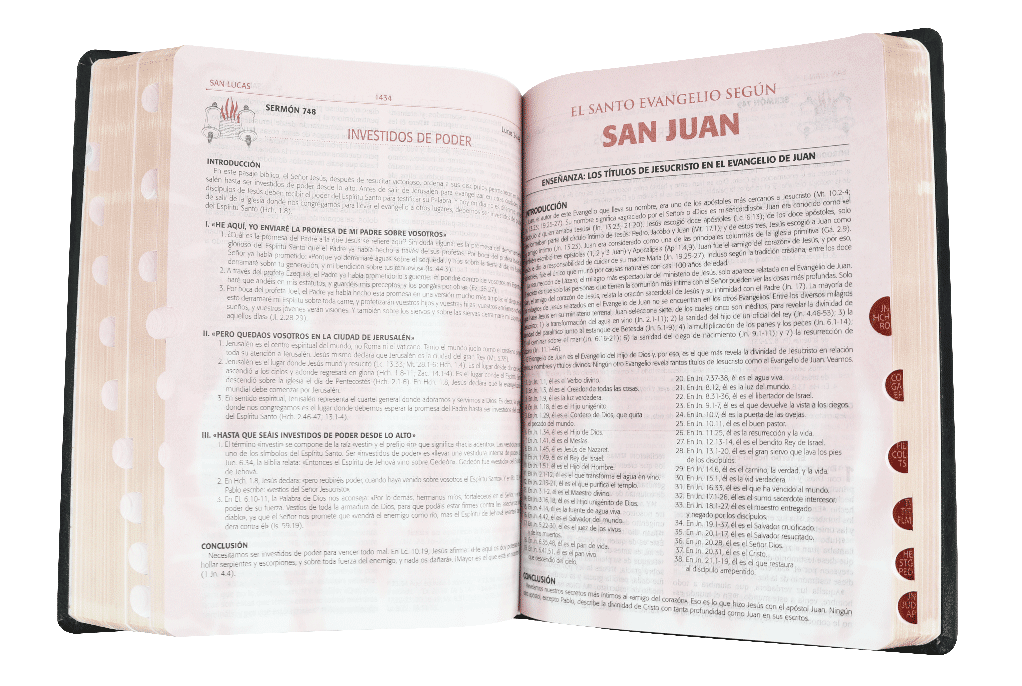 Biblia Para La Predicación De Avivamiento Rvr índice, canto dorado - Imagen 6