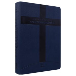 Biblia de Estudio RVC, concordancia, azul oscuro