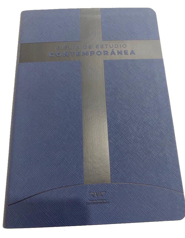 Biblia de Estudio RVC, concordancia, azul oscuro - Imagen 2