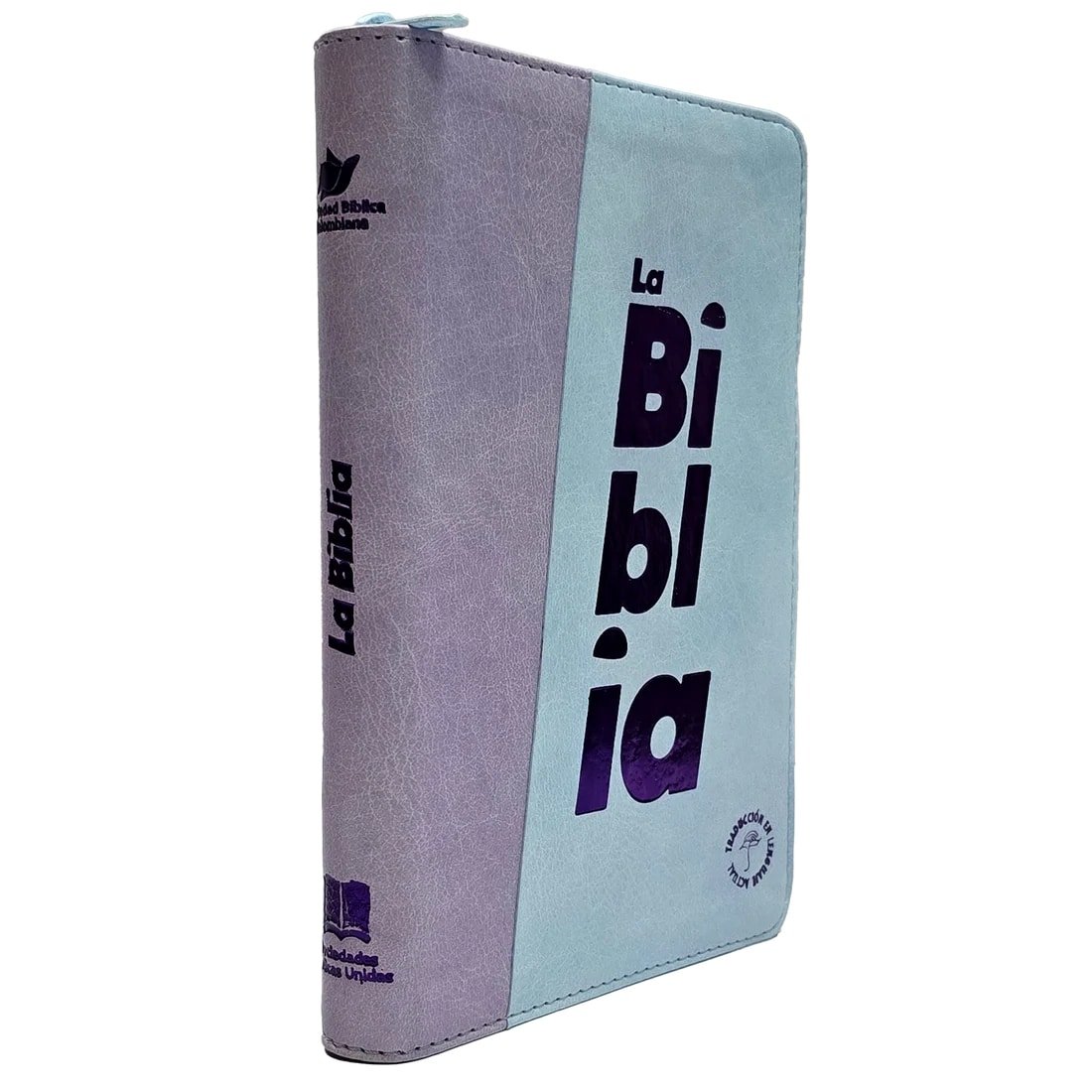 Biblia Traducción Lenguaje Actual Mediana Letra Grande Imitación Morado Lila - Imagen 4