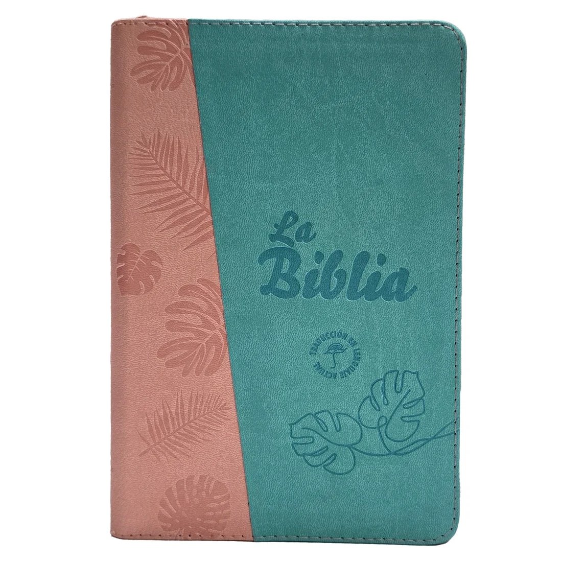 Biblia TLA Letra grande Bicolor Verde Menta Rosa