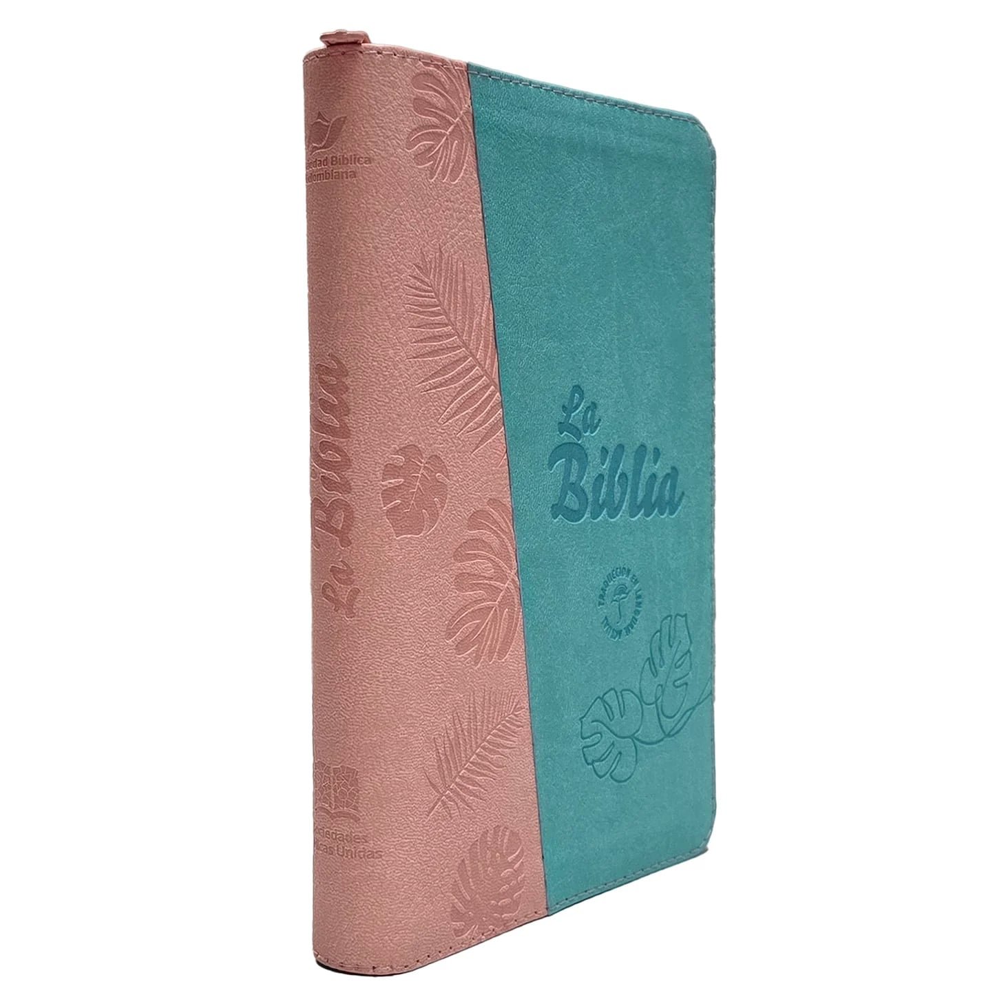 Biblia TLA Letra grande Bicolor Verde Menta Rosa - Imagen 4