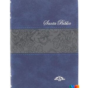 Biblia Reina Valera 1909 imitación Piel azul con Índice