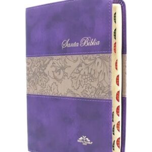 Biblia Reina Valera 1909 imitación Piel púrpura con Índice