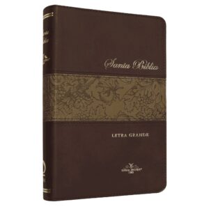 Biblia Reina Valera 1909 Letra Grande imitación piel Café