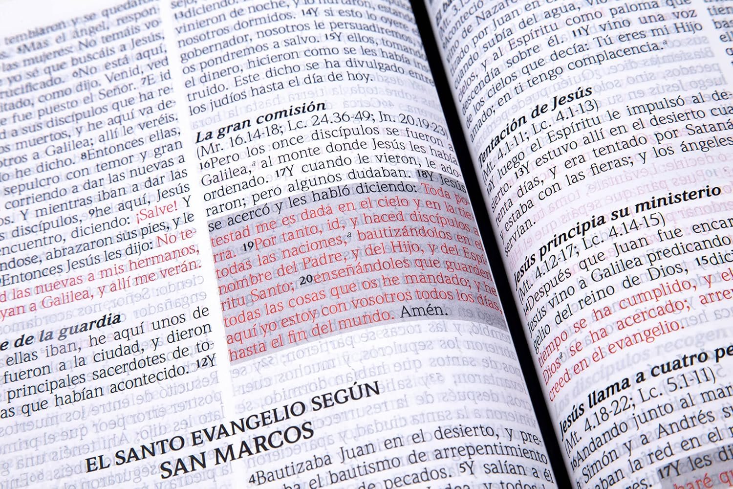 Biblia de Promesas Reina Valera 1960 Letra grande 12 puntos Blanca Cruz Cierre Indice - Imagen 3
