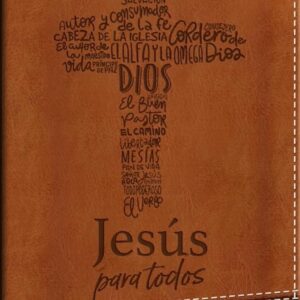Biblia de Promesas RVR 1960 manual letra grande, piel café con cierre e índice