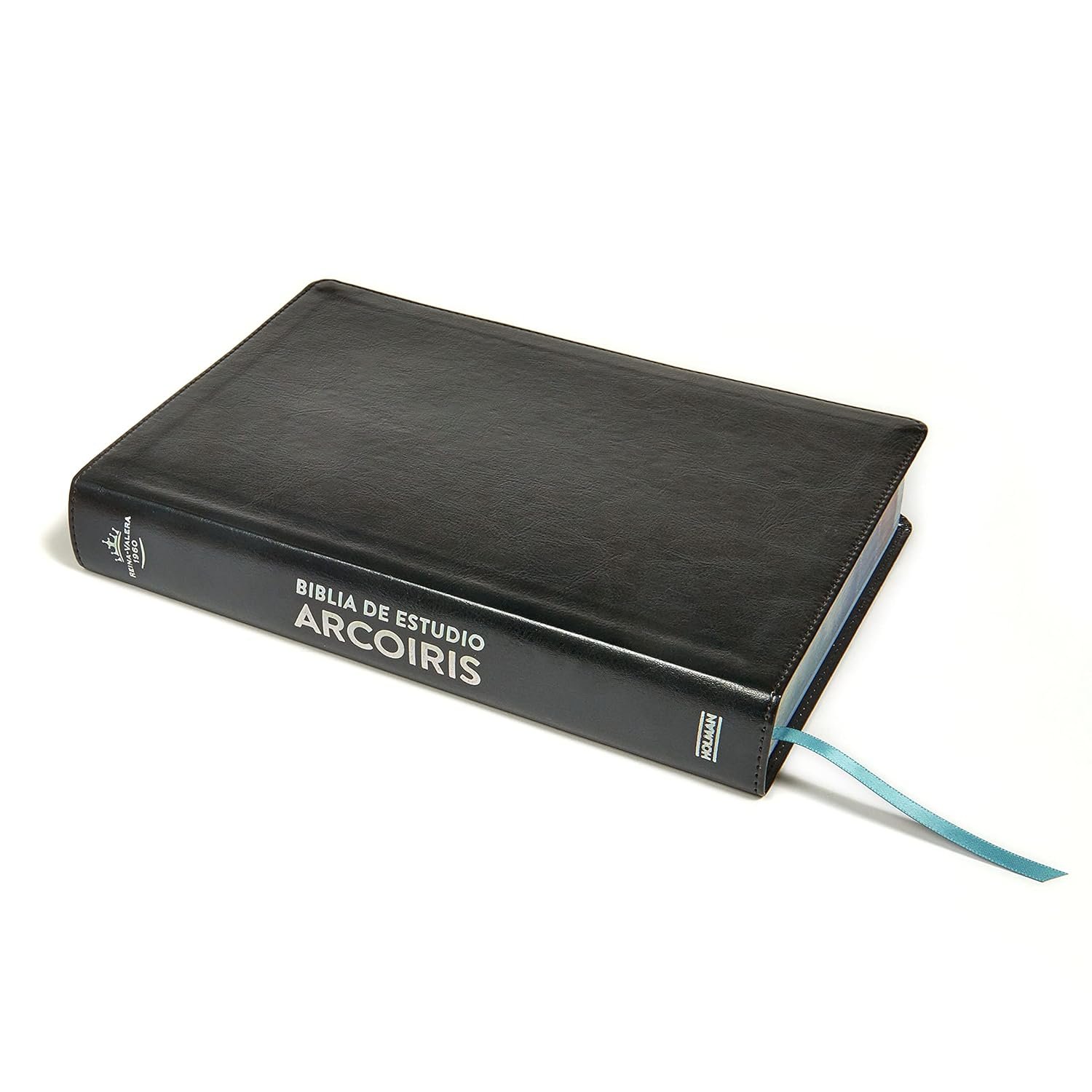 Biblia de Estudio Arcoiris imitación piel negro - Imagen 5