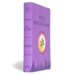 BIBLIA PARA NIÑOS EXPLORADORES Simil piel lavanda