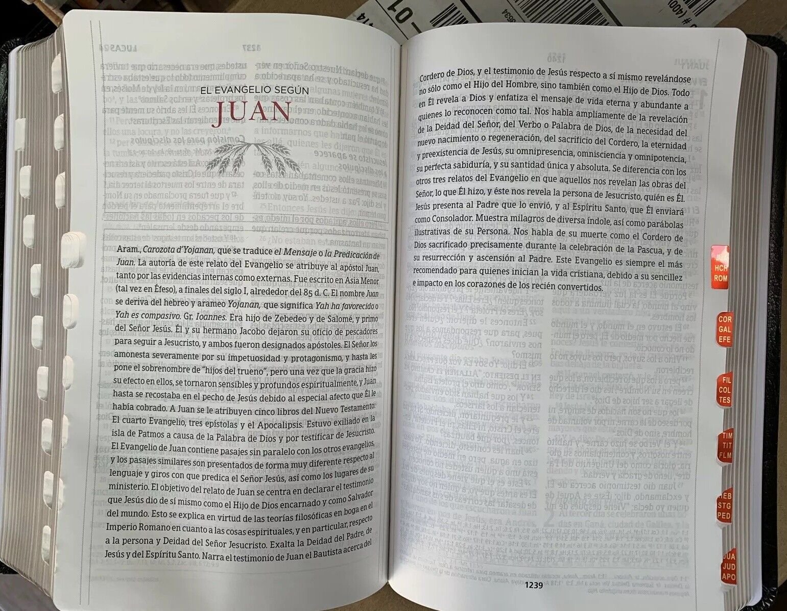 Biblia Peshitta. Imitación piel, negro, con índice - Imagen 4