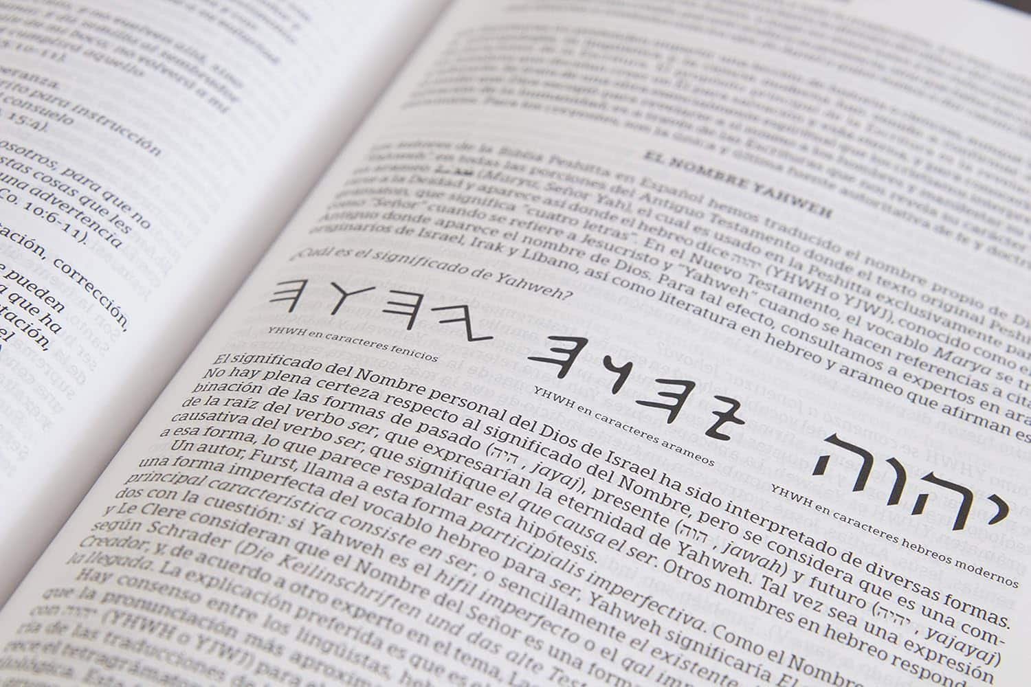 Biblia Peshitta. Imitación piel, negro, con índice - Imagen 2