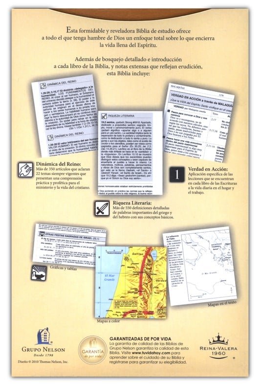 BIBLIA DE ESTUDIO PLENITUD RVR1960 - Imagen 2