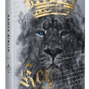 Biblia RVR60 letra grande, mediana, tapa dura León de Judá con corona