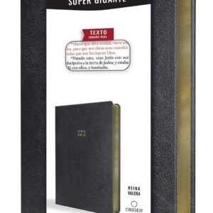 Biblia Reina Valera letra súper gigante, símil piel negro