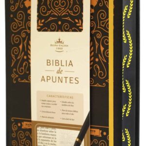 Biblia de apuntes RVR 1960 TD, Negro y oro - Edición cantos pintados