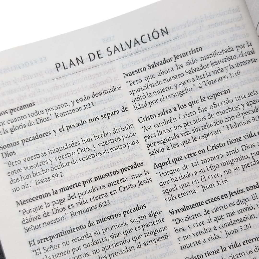 Biblia Reina Valera 1960 Letra Grande. Biblia León Símil Piel Índice - Imagen 5