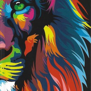 Biblia Rv 1960 Letra Grande Leon Arcoiris Tamaño Manual Tapa Dura
