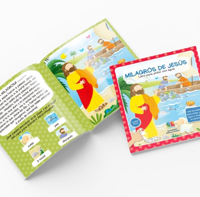 Los milagros de Jesús - Libro para pintar con agua - Imagen 4