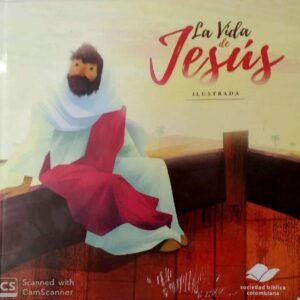 Libro la vida de Jesús ilustrada tapa dura