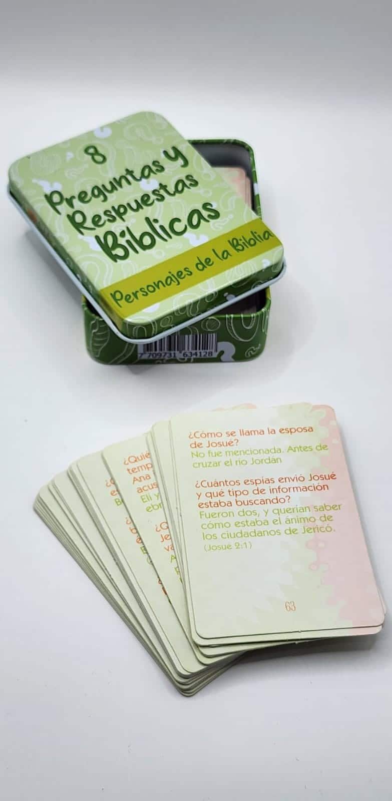 Juego Preguntas Y Respuestas Bíblicas Bilingüe N.8 /Caja Metálica - Imagen 3