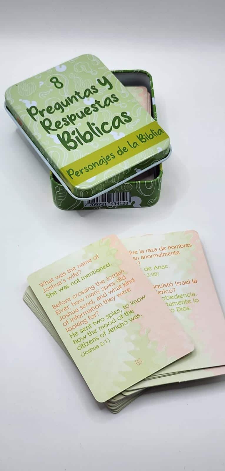 Juego Preguntas Y Respuestas Bíblicas Bilingüe N.8 /Caja Metálica - Imagen 2