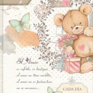 Cada día con amor 1 coritnios 13:4 Diario y Cuaderno