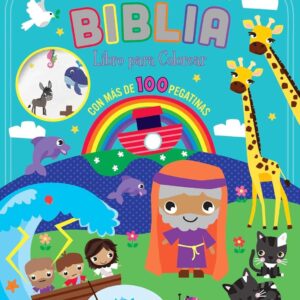 Libro para colorear con pegatinas "Biblia"