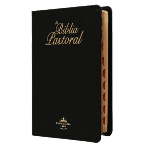 Biblia Pastoral Reina Valera 1960 Letra Grande piel negra indice