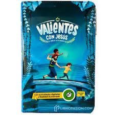 Biblia RVC Niños Valiente con Jesús mediana azul