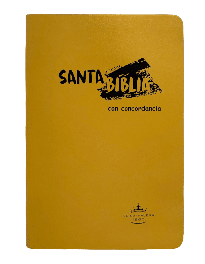 Biblia Reina Valera 1960 letra grande 11 puntos concordancia amarilla - fotografía original