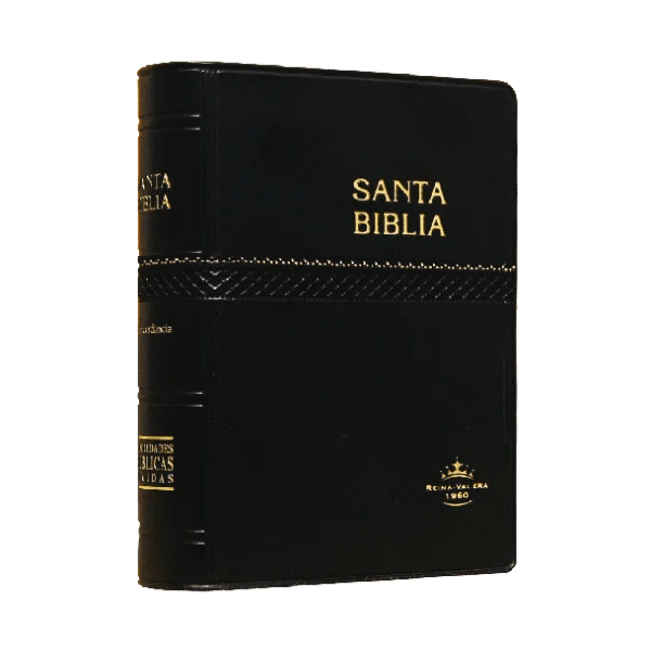 Biblia Reina Valera 1960 tamaño bolsillo con cubierta de vinil negro