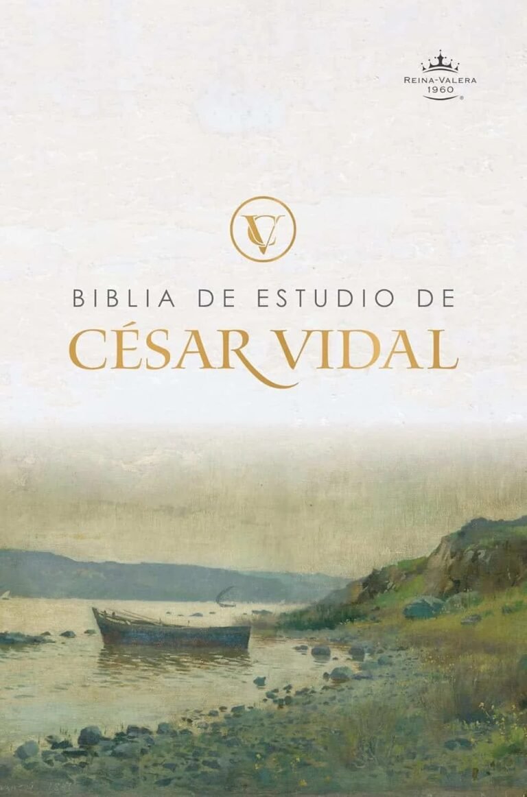 Biblia de estudio de César Vidal RVR 1960 tapa dura - fotografía original del producto