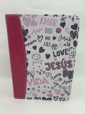 Biblia RVR60 tamaño bolsillo Palabras de Vida Amor Rosa - fotografía original del producto